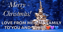 Merry Christmas Love From My Family To Yours GIF - Merry Christmas Love From My Family To Yours Snow GIFs