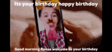 a person holding a cell phone with a dog face on it