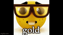 Gold Nerd GIF - Gold Nerd Nerd Emoji GIFs