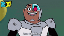 a cartoon of cyborg from teen titans go