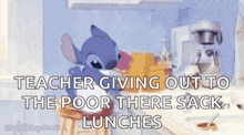 Good Morning Love Packed Lunch GIF - Good Morning Love Packed Lunch Stitch GIFs