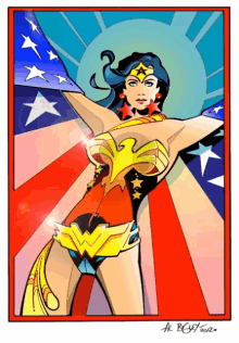 Wonder Woman Flashy GIF - Wonder Woman Flashy America GIFs