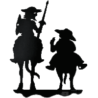 Don Quijote Sancho Panza Sticker