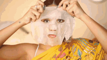 Face Sheet Face Mask GIF - Face Sheet Face Mask Debasree Banerjee GIFs