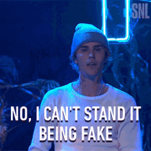 No I Cant Stand It Being Fake Justin Bieber GIF