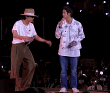 Bts V And Jin Bts Silly GIF - Bts V And Jin Bts Silly Bts On Stage GIFs