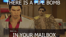 pipe bomb mailbox yakuza majima