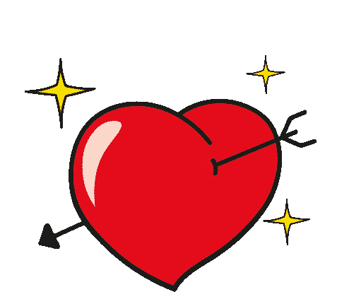 Heart Arrow Sticker - Heart Arrow In Love Stickers