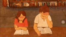 Puuung Study GIF - Puuung Study Couple GIFs