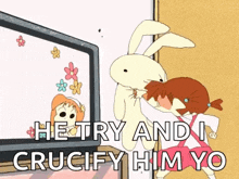 Anime Bunny GIF - Anime Bunny Rage GIFs