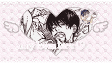 a picture of a man in a heart with the words only loves teru