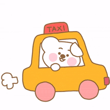animal bear cub cute taxi