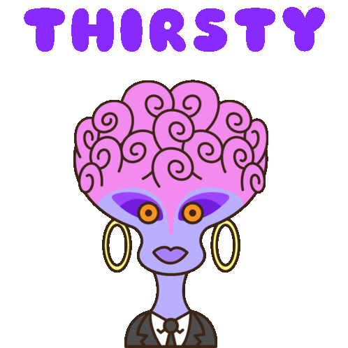 Thirsty The Thirst Is Real Sticker - Thirsty The Thirst Is Real Drink Up Stickers