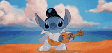 Stitch Guitar GIF