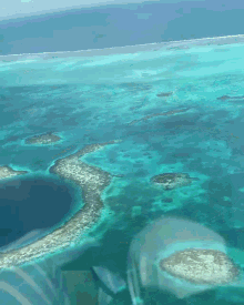 Great Blue Hole View GIF - Great Blue Hole View Sea GIFs