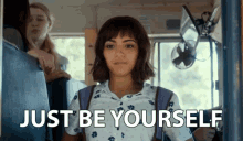 Just Be Yourself Act Normal GIF