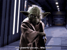 Star Wars Yoda GIF - Star Wars Yoda If So Powerful You Are GIFs