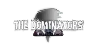 a logo for the dominator 's with a tornado in the background