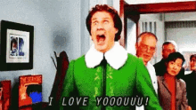 I Love You Buddy Elf GIF - I Love You Buddy Elf Christmas Movies GIFs