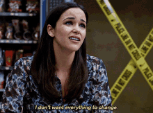 Brooklyn99 Amy Santiago GIF - Brooklyn99 Amy Santiago I Dont Want Everything To Change GIFs