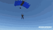 Parachute Landing Ethan Hunt GIF - Parachute Landing Ethan Hunt Tom Cruise GIFs