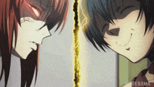 a couple of anime characters with the word neos sama on the bottom right