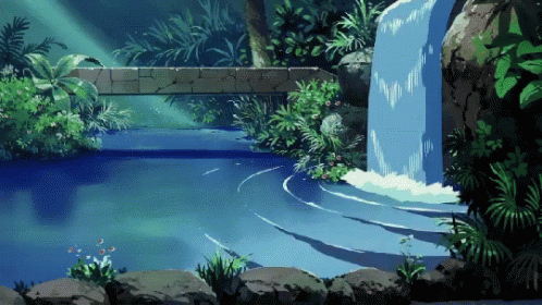 bright-witch | Animation, Animated gif, Waterfall