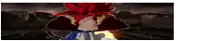 a cartoon character with red hair is standing in front of a building .