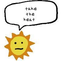 Taketheheat Hotsun Sticker - Taketheheat Heat Hotsun Stickers