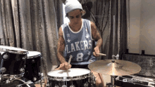 Playing Drums Justin Bieber GIF - Playing Drums Justin Bieber Feel The Beat GIFs