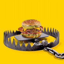 Ham Burger Trap GIF - Ham Burger Trap Its A Trap GIFs
