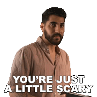 You'Re Just A Little Scary Rudy Ayoub Sticker - You'Re Just A Little Scary Rudy Ayoub You'Re Quite Terrifying Stickers