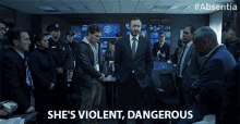 Shes Violent Dangerous Ralph Ineson GIF - Shes Violent Dangerous Ralph Ineson Adam Radford GIFs