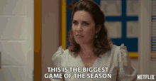 That Is The Biggest Game Of The Season Allison Gabriel GIF - That Is The Biggest Game Of The Season Allison Gabriel Mary Vaughn Lewis GIFs