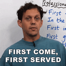 First Come First Served Benjamin GIF