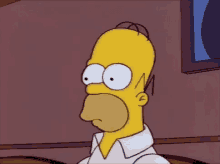 Homer Simpson Poker Face GIF - Homer Simpson Poker Face Blink GIFs