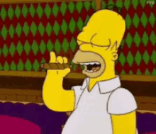 Smoking Money GIF - Smoking Money Homer GIFs