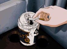 anime valirwave aesthetic smoking beer