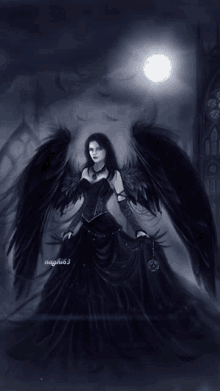 Darkness Fallen Angel GIF - Darkness Fallen Angel Black Angel GIFs