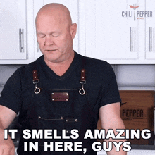 It Smells Amazing In Here Guys Michael Hultquist GIF - It Smells Amazing In Here Guys Michael Hultquist Chili Pepper Madness GIFs