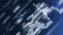 a blue background with a few lines and a few letters that say t