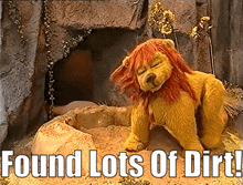 Magic Mountain Lion GIF - Magic Mountain Lion Found Lots Of Dirt GIFs