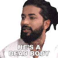 He'S A Dead Body Anurag Dobhal Sticker - He'S A Dead Body Anurag Dobhal Pinkvilla Stickers