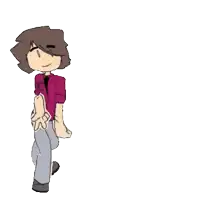 a cartoon character is holding a piece of paper in his hands
