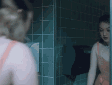 Checking Out Mirror GIF - Checking Out Mirror Horrible Makeup GIFs