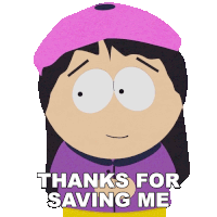 Thanks For Saving Me Wendy Testaburger Sticker - Thanks For Saving Me Wendy Testaburger South Park Deep Learning Stickers