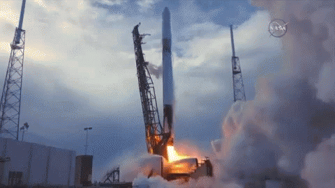 Space X Dragon Cargo Launch GIF - Space X Dragon Cargo Launch Launch GIFs