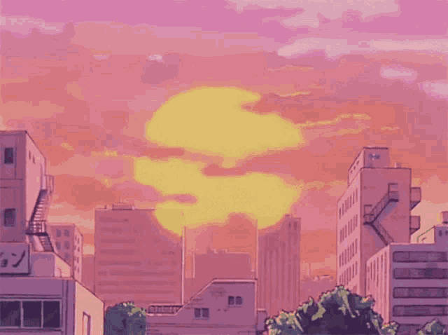Wallpaper the sky, girl, clouds, sunset, the city, home, anime, art for  mobile and desktop, section сёдзё, resolution 2889x1629 - download