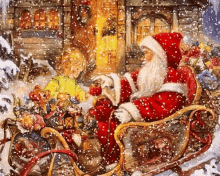 Santa Snowy GIF