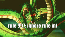 rules ignore inf 997 dbz